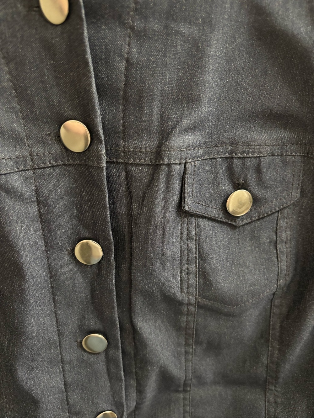 Plus size Cropped Button-Front Jacket - Picture 3 of 9